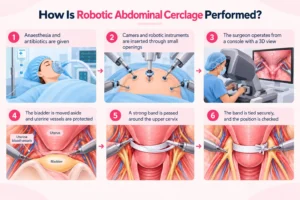Robotic Abdominal Cerclage in six steps 
